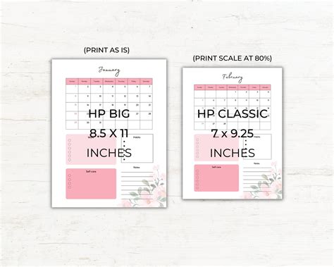 12 Month Planner Printable Monthly Planner Digital Planner - Etsy