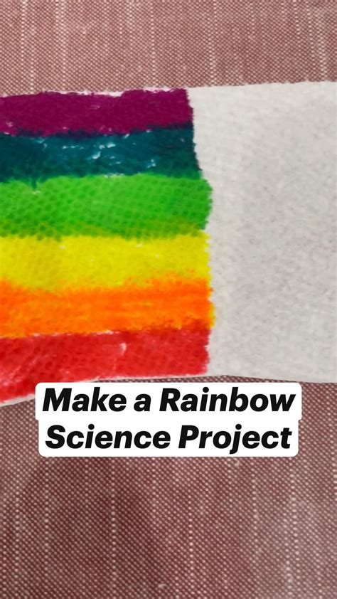 Make a rainbow science project – Artofit