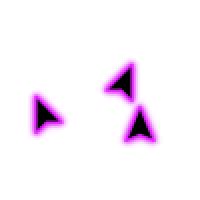 Delta Neon Purple Cursors