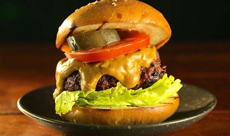 Hay-Smoked Burgers with Rauchbier Cheese Sauce recipe from Steven Raichlen's Project Smoke ...