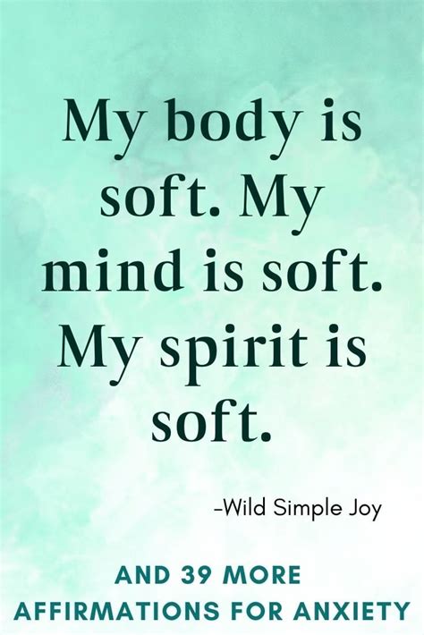 40 Powerful Affirmations for Anxiety Relief – Wild Simple Joy