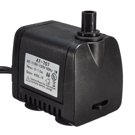 AC 110V-120V 400L/H Small Submersible Water Pump Fountain Pond Fish ...