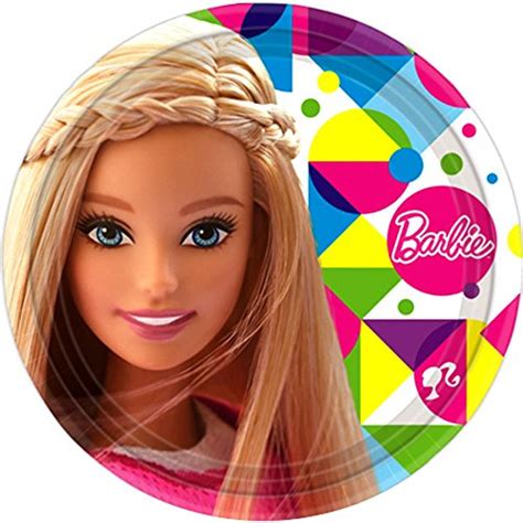 Barbie 'Sparkle' Large Paper Plates (8ct) - Epic Kids Toys