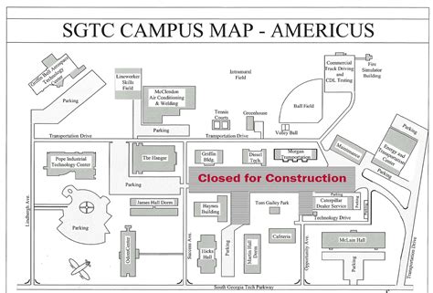 South Georgia Tech traffic flow and parking changed due to construction - SGTC