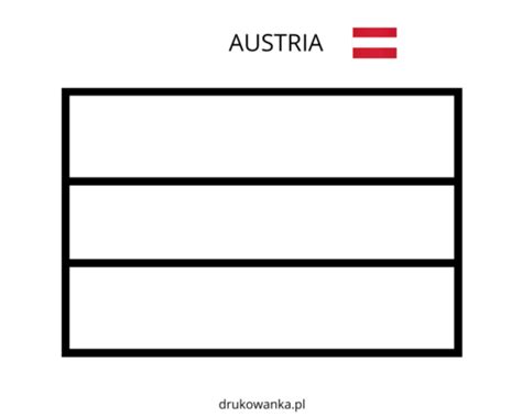 Austria Flag coloring book to print and online