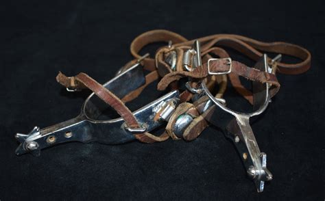 Antique Cowboy Spurs - JS Kelly nbsp - #487 | Vintage Texas Paintings