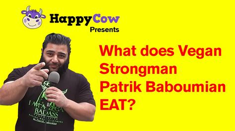 Patrik Baboumian - World's Strongest Vegan - His Diet Strongman - YouTube