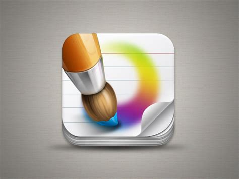 drawing app icon on Behance