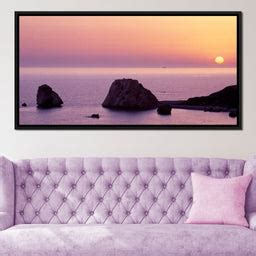 Aphrodite's Rock Sunset | NicheCanvas