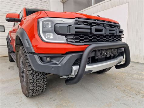 Bull bar – Misutonida - 76 mm - BLACK MATT - Ford Ranger Raptor (2023+) - Padiss Horvat