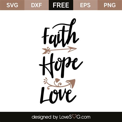 Faith - Hope - Love - Lovesvg.com