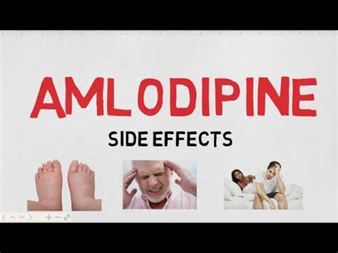 AMLODIPINE side effects - YouTube