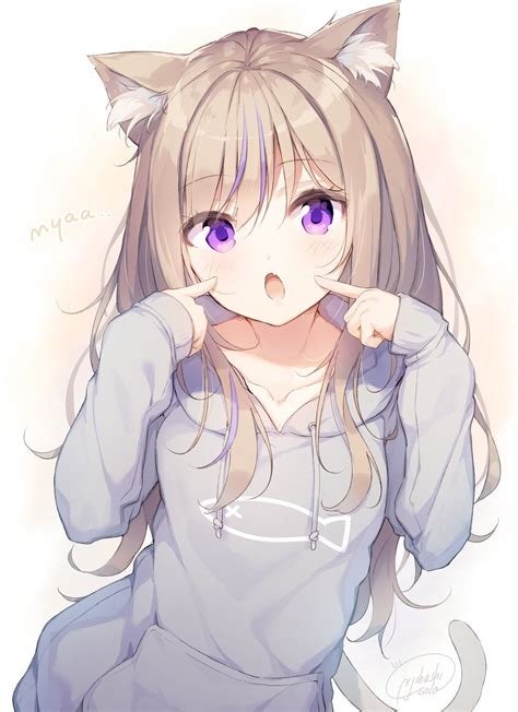 Grey Hoodie [Original] : awwnime