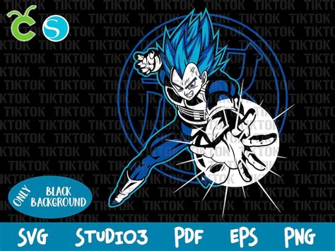 Vegeta Svg Vegeta cricut Super Saiyan Svg Dragon Ball Svg | Etsy