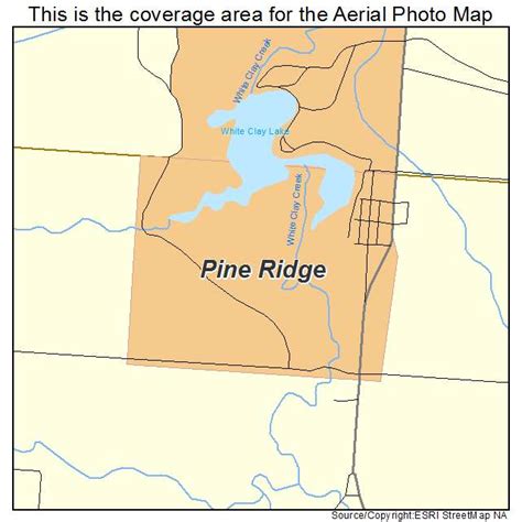 Aerial Photography Map of Pine Ridge, NE Nebraska