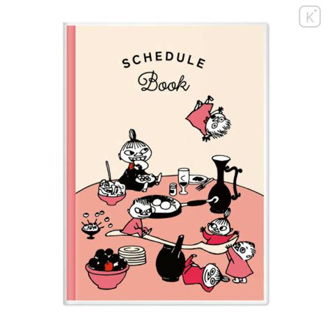 Japan Moomin A5 Planner Monthly Schedule Book - 2024 Starting Spring March / Little My | Kawaii ...