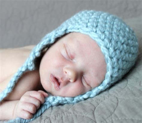 Classic Earflaps Crochet Baby Hat | AllFreeCrochet.com