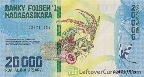 20000 Malagasy Ariary banknote - Exchange yours today