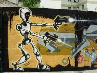 Robot pistolero | Advertencia: Se ha visto a un robot armado… | Flickr