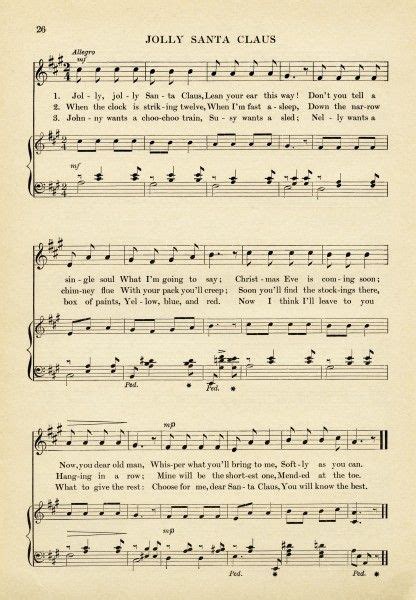 25+ Free Printable Vintage Christmas Sheet Music | Christmas sheet music, Christmas carols ...