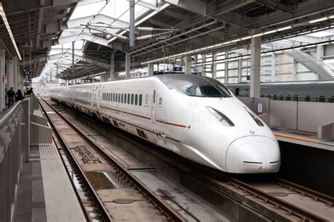 Kyushu Shinkansen 800 Series Bullet Train Editorial Image - Image of ...