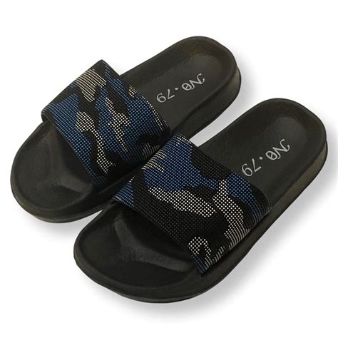 Boys Slide Sandals Camouflage Flip Flop Shoes For Little and Big Kids - Walmart.com