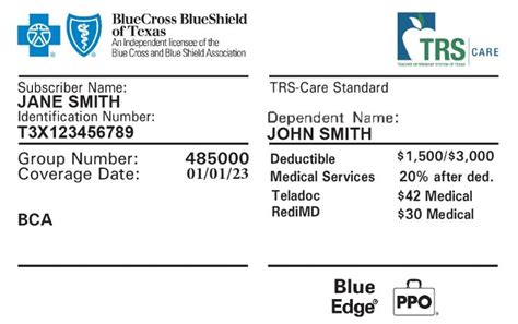 New TRS-Care Standard ID Card for 2023