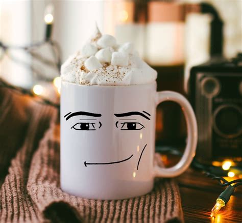 ROBLOX MAN FACE Mug Funny Gamer Birthday Gift Hot Chocolate | Etsy