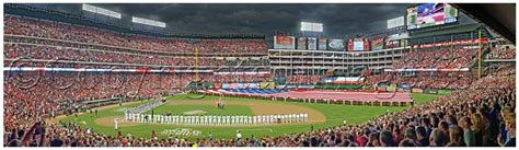 Texas Rangers 2011 World Series - MLB Framed Panoramic