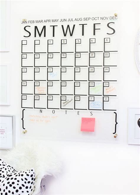 DIY Acrylic Calendar - A Beautiful Mess