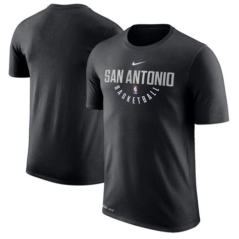 Nike San Antonio Spurs Black Practice Performance T-Shirt