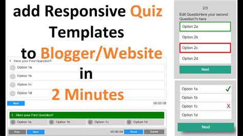 Html Quiz Template