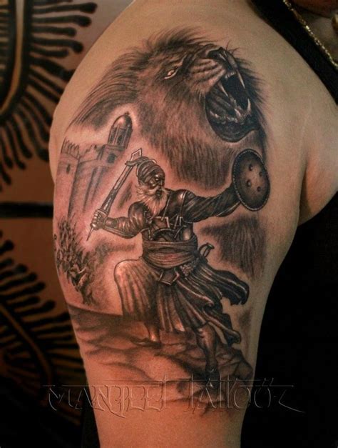 warrior tattoo baba deep singh ji, Best Tattoo Shop in India - Manjeet Tattooz