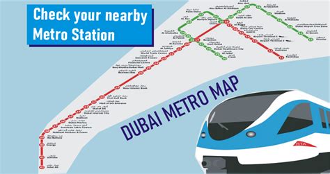 Metro Station Near Me in Dubai, Metro Map 2023 - V Guide