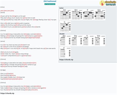 Chord: Old Fashioned - tab, song lyric, sheet, guitar, ukulele | chords.vip