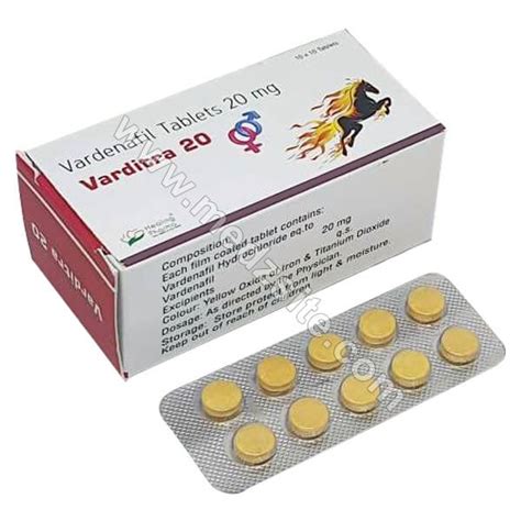 Varditra 20 Mg (Vardenafil): Uses, Dosage, Reviews, Price