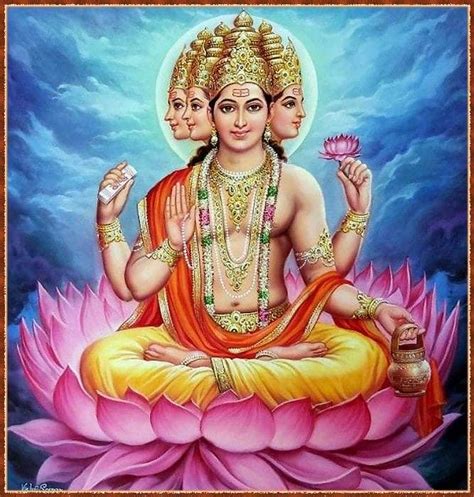 Brahma the creator | Goddess artwork, Hinduism art, Hindu art