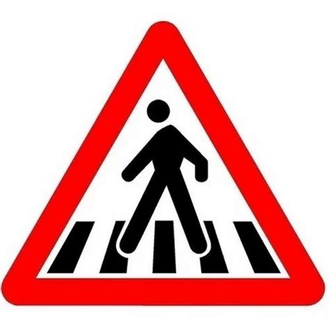 Traffic Safety Sign Board, For Use For Road Safety at Rs 300/piece in ...