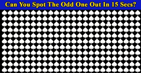 This Odd One Out Visual Puzzle Will Determine Your Visual Perception In 60 Seconds