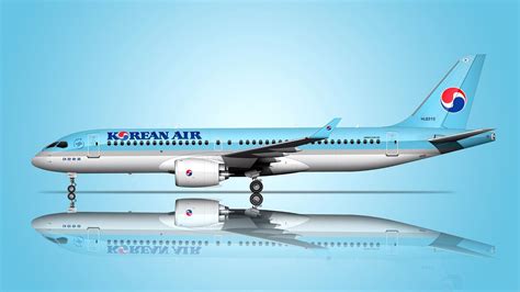 How to draw the Korean Air livery on the A220-300 - YouTube