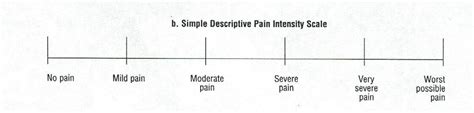 Pain Assessment | Simple Descriptive Pain Intensity Scale