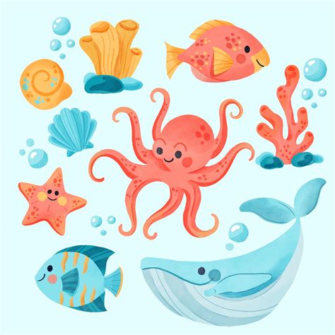 Sea Animals Images - Free Download on Clipart Library - Clip Art Library