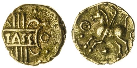 2945 - Iron Age Britain, Catuvellauni, Tasciovanos (25 BC-AD 9), 'Pegas...