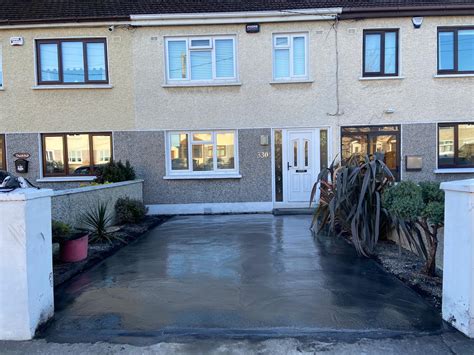 New Patterned Concrete Driveway in Dublin - O'Brien Driveways