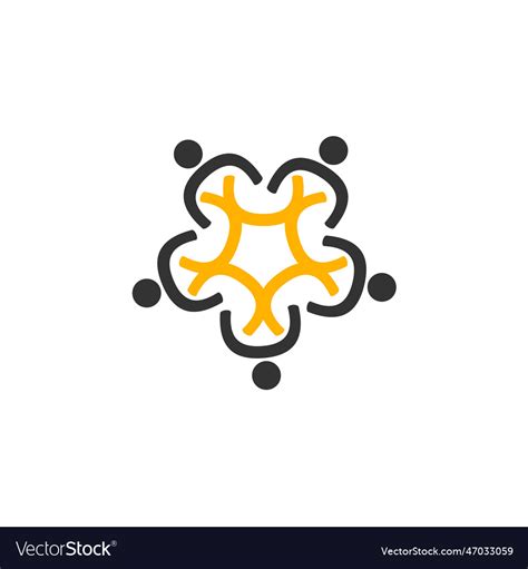 Association logo template icon brand identity Vector Image