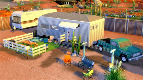 I tried to build a realistic trailer for the Trailer Park at StrangerVille : thesims Trailer ...