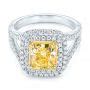 Natural Yellow Diamond Engagement Ring #103158 - Seattle Bellevue | Joseph Jewelry