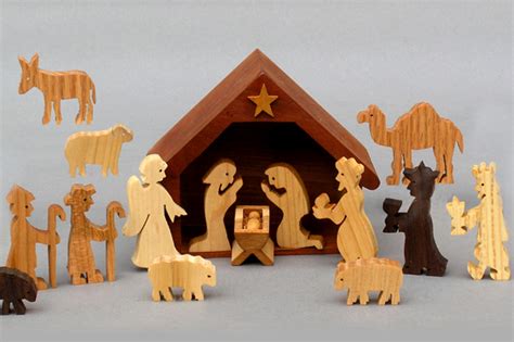 wooden Nativity sets for children handmade in America