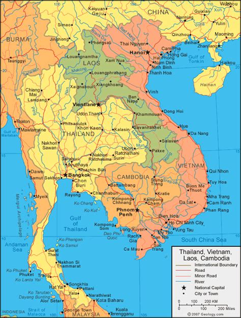 Laos Map and Laos Satellite Images