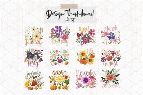 Floral Calendar Design in 2020 | Calendar design, Creative calendar ...